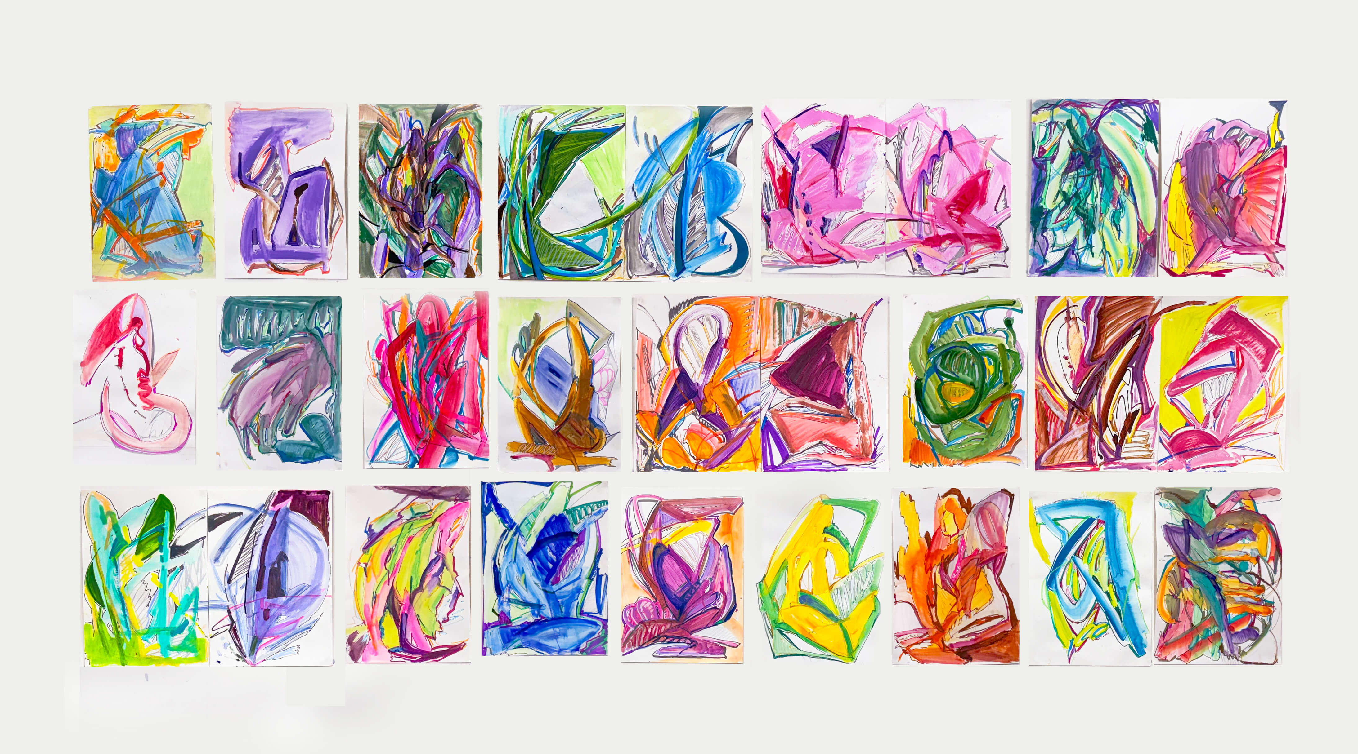 Drawing for paintings